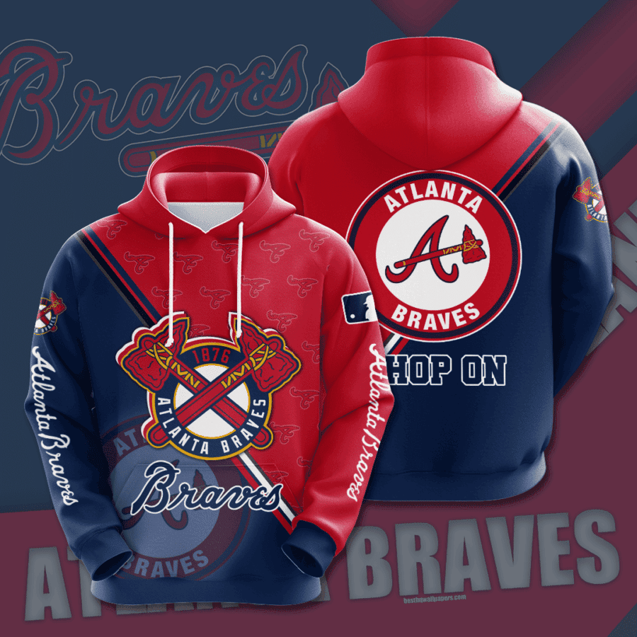 Atlanta Braves 3D All Over Print Hoodie, Zip Hoodie