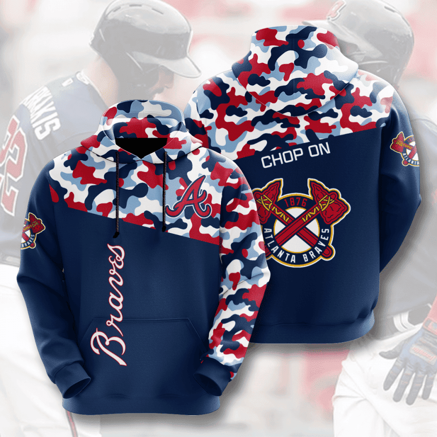 Atlanta Braves 3D All Over Print Hoodie, Zip Hoodie