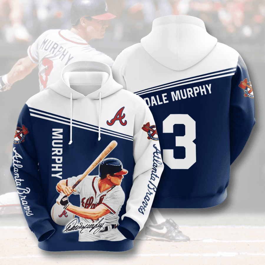 ATLANTA BRAVES Dale Murphy 3D All Over Print Hoodie, Zip Hoodie