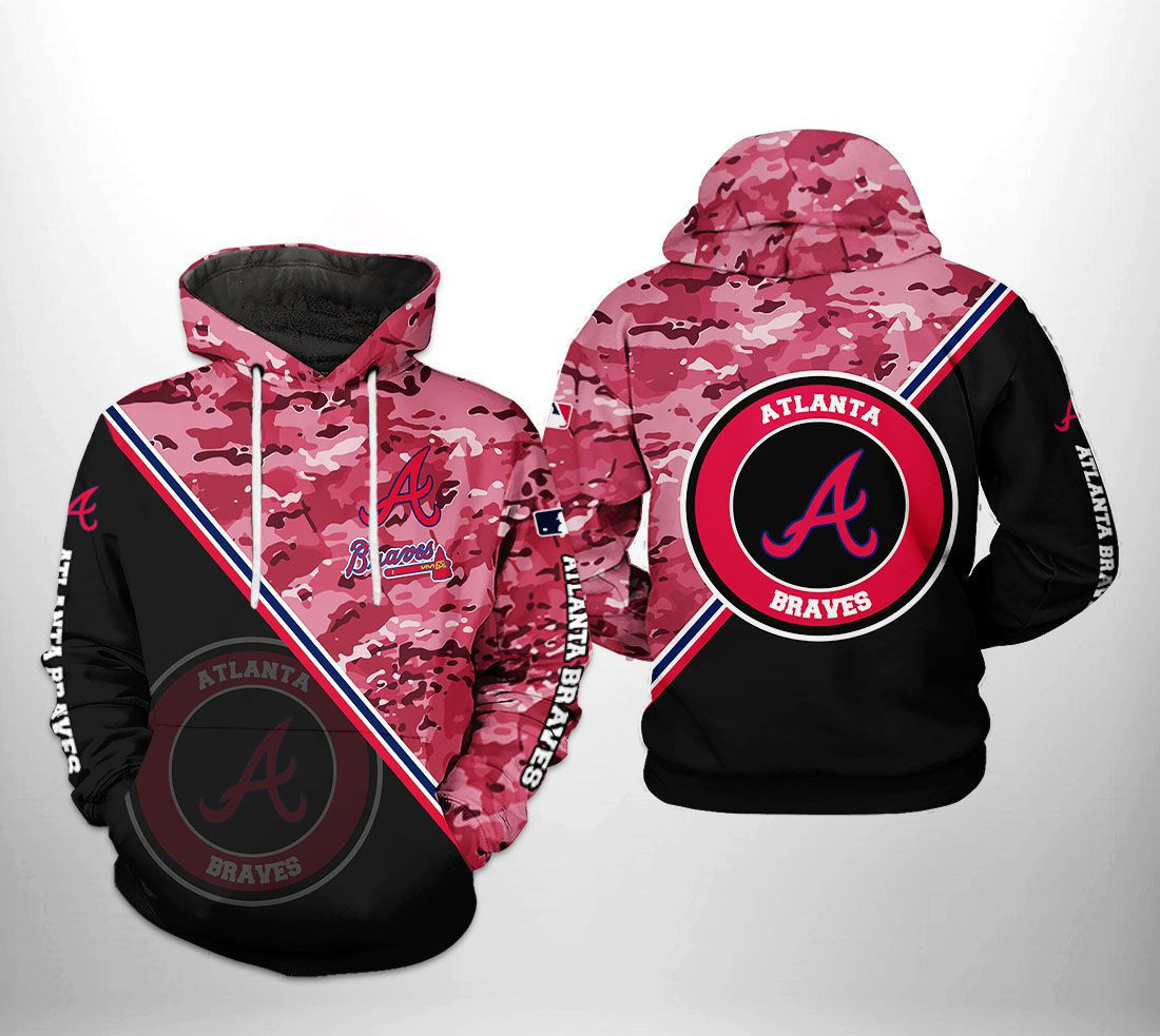 Atlanta Braves MLB Camo Team 3D All Over Print Hoodie, Zip Hoodie