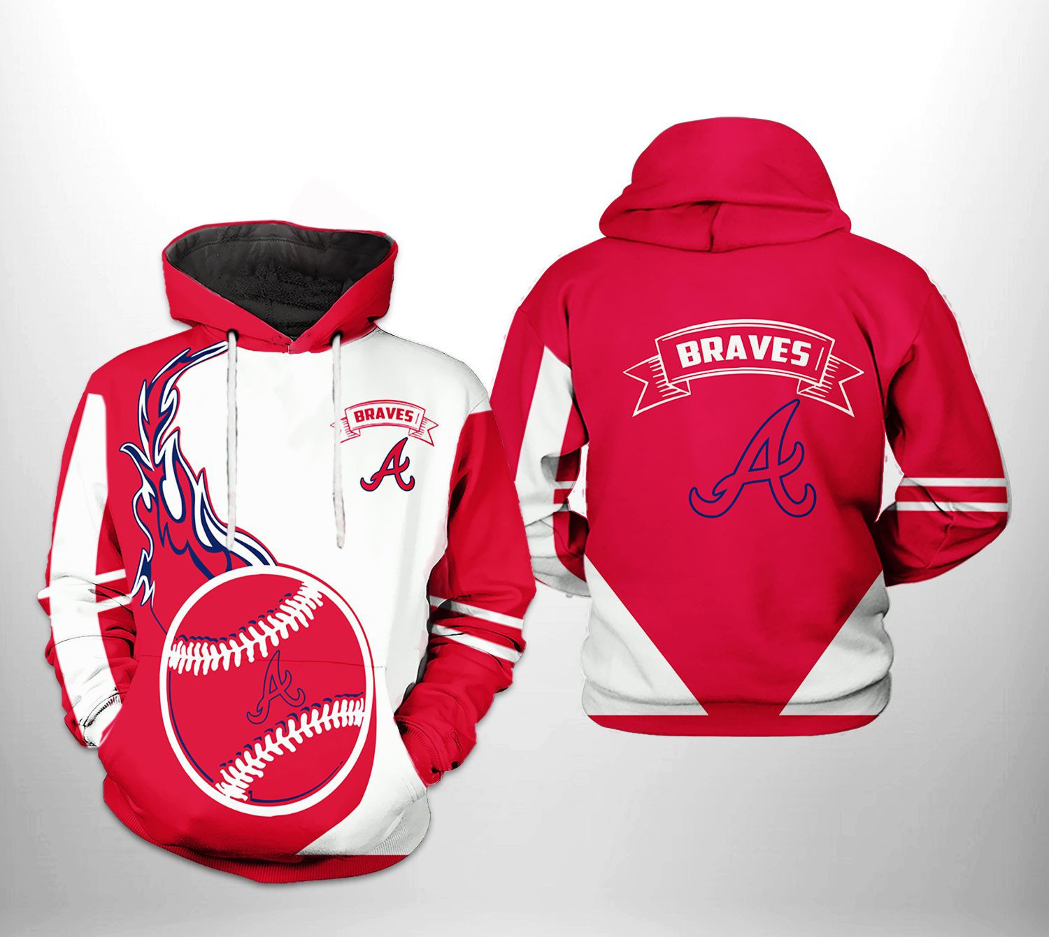 Atlanta Braves MLB Classic 3D All Over Print Hoodie, Zip Hoodie