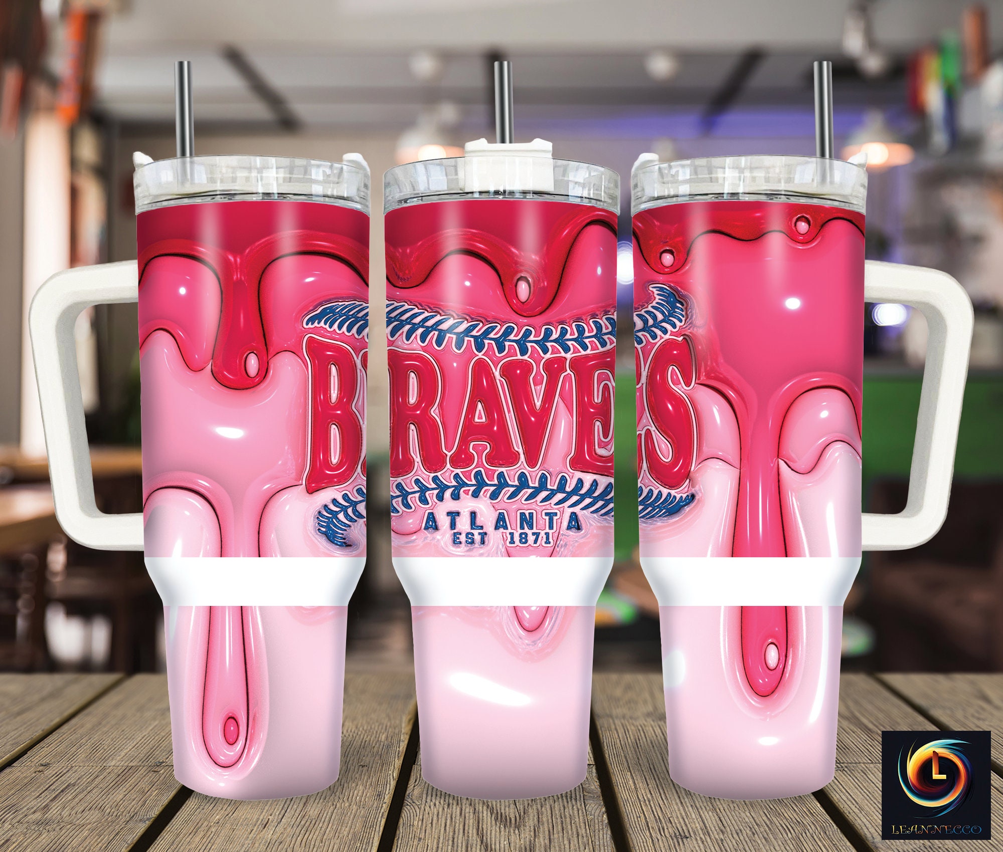 Atlanta Braves MLB Custom Stanley Cup 40 oz 30 oz Tumbler With HandleTVC2301999