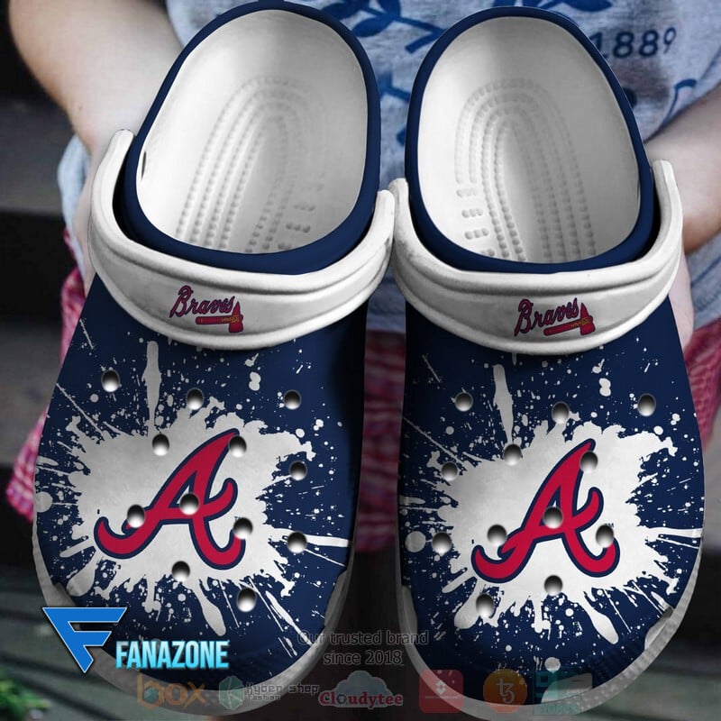 Atlanta Braves MLB Sport Crocs Clogs Crocband Shoes Comfortable For Men Women and Kids