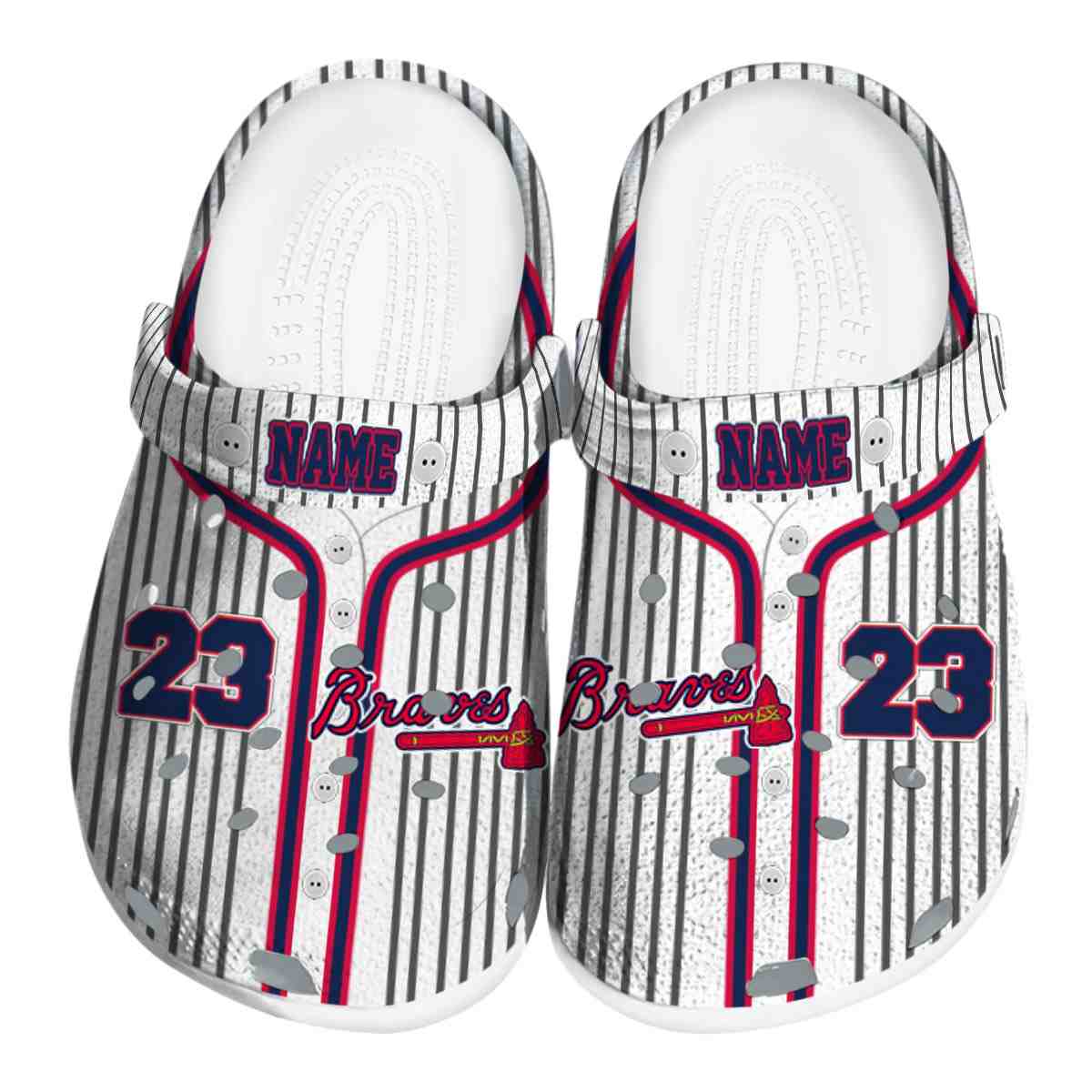 Atlanta Braves MLB Sport Crocs Crocband Clogs Shoes Comfortable For Men Women and Kids