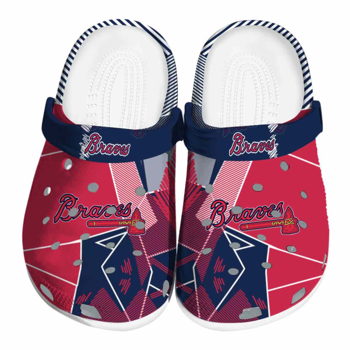 Atlanta Braves MLB Sport Crocs Crocband Clogs Shoes Comfortable For Men Women and Kids