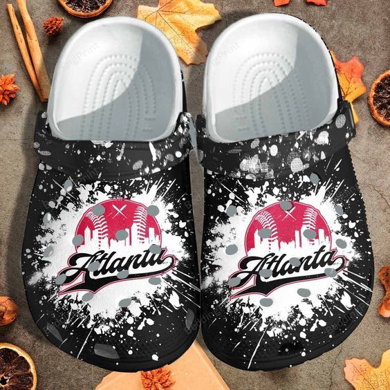 Atlanta Braves MLB Sport Crocs Crocband Clogs Shoes Comfortable For Men Women and Kids