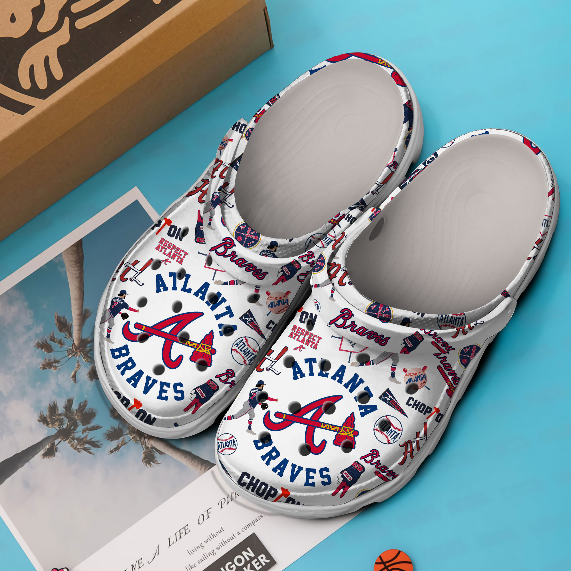 Atlanta Braves MLB Sport Crocs Crocband Clogs Shoes Comfortable For Men Women and Kids