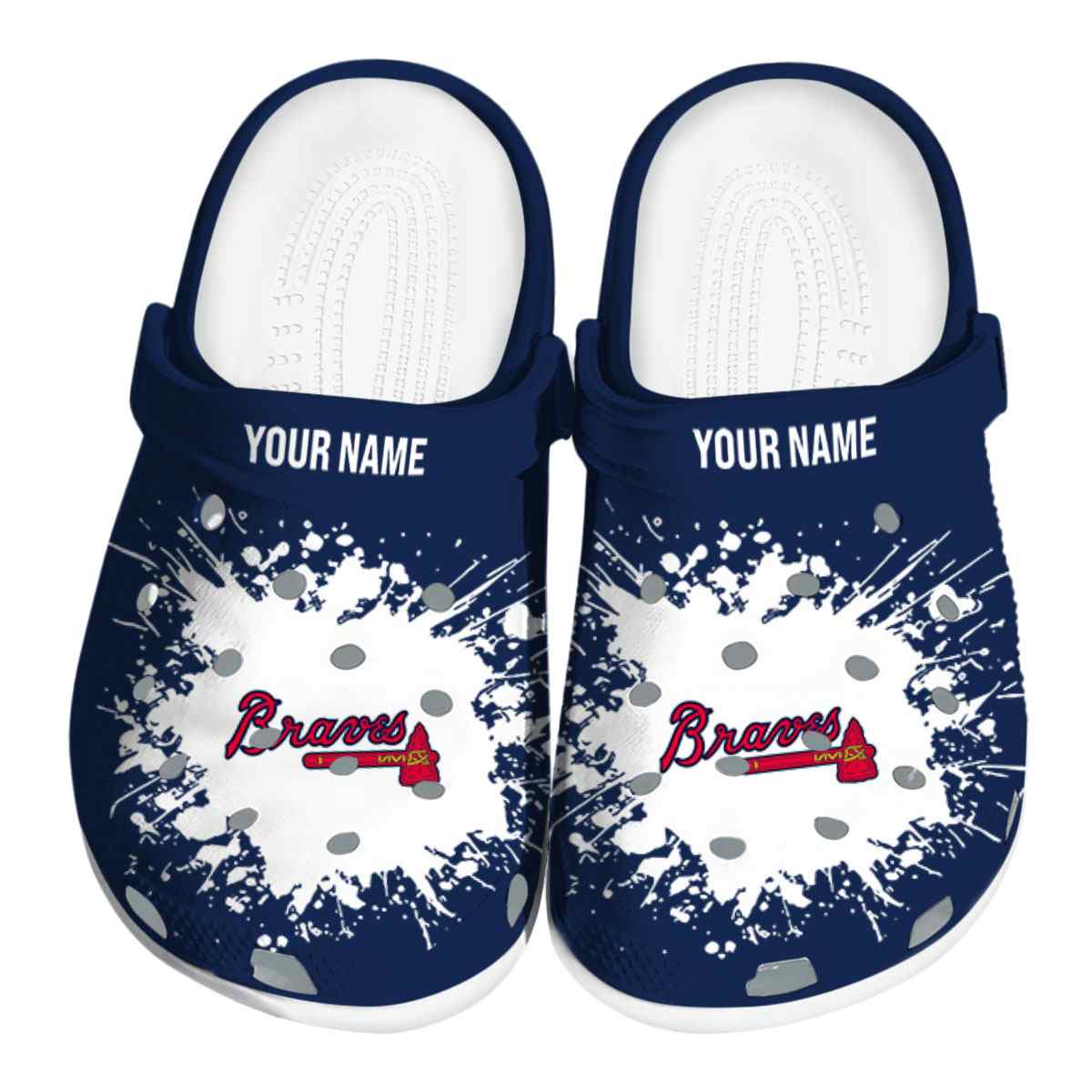 Atlanta Braves MLB Sport Crocs Crocband Clogs Shoes Comfortable For Men Women and Kids