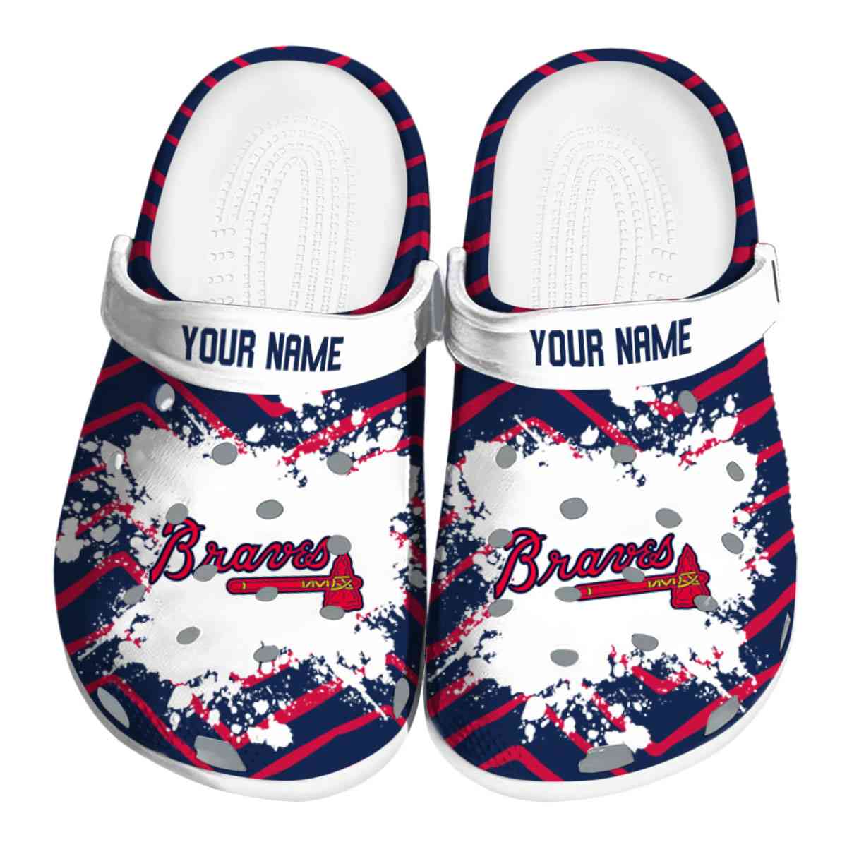 Atlanta Braves MLB Sport Crocs Crocband Clogs Shoes Comfortable For Men Women and Kids