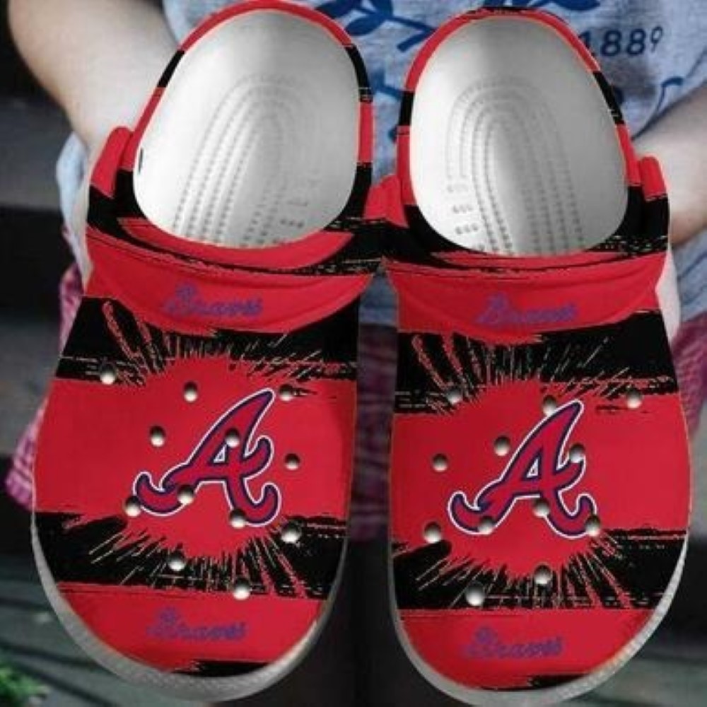 Atlanta Braves MLB Sport Crocs Crocband Clogs Shoes Comfortable For Men Women and Kids