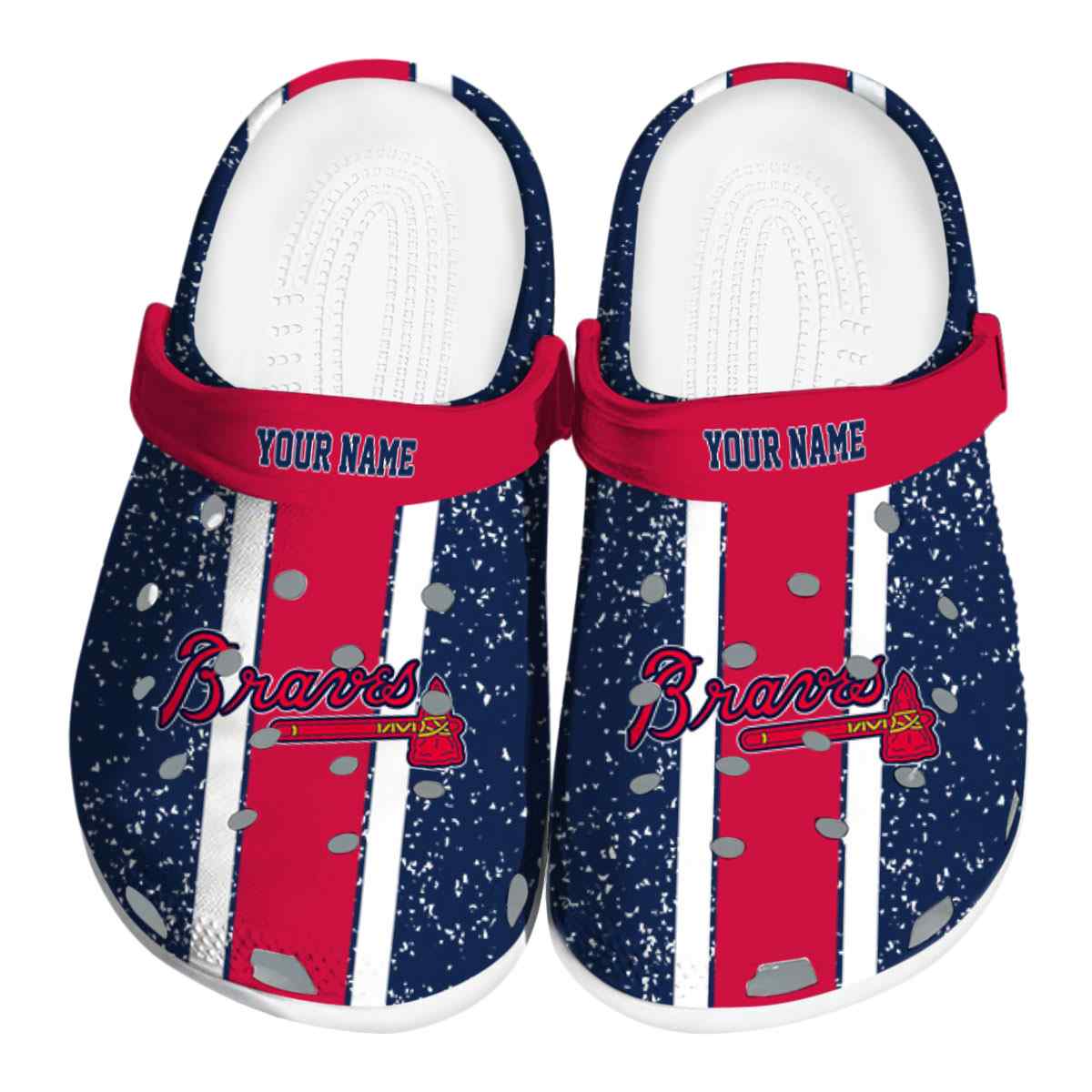 Atlanta Braves MLB Sport Crocs Crocband Clogs Shoes Comfortable For Men Women and Kids