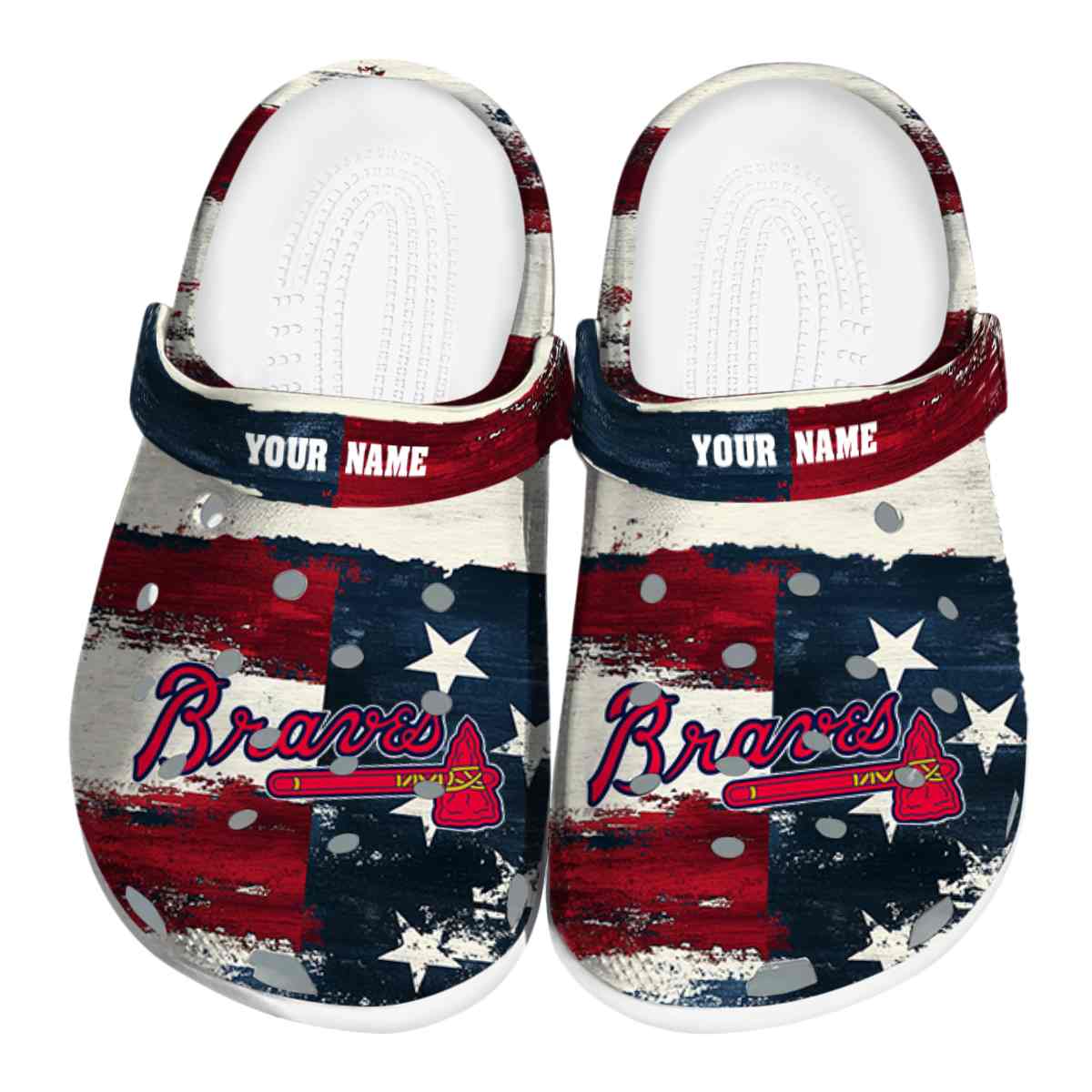 Atlanta Braves MLB Sport Crocs Crocband Clogs Shoes Comfortable For Men Women and Kids