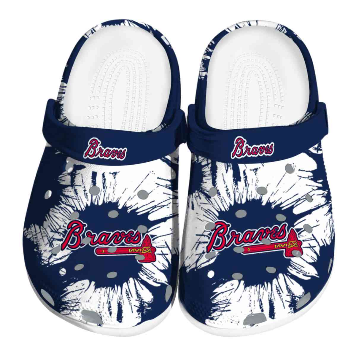 Atlanta Braves MLB Sport Crocs Crocband Clogs Shoes Comfortable For Men Women and Kids