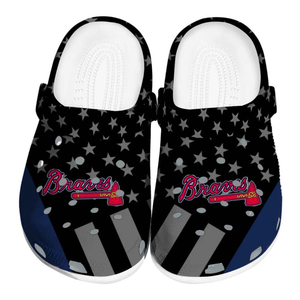 Atlanta Braves Stellar Stripes Theme ClogTVC1801151