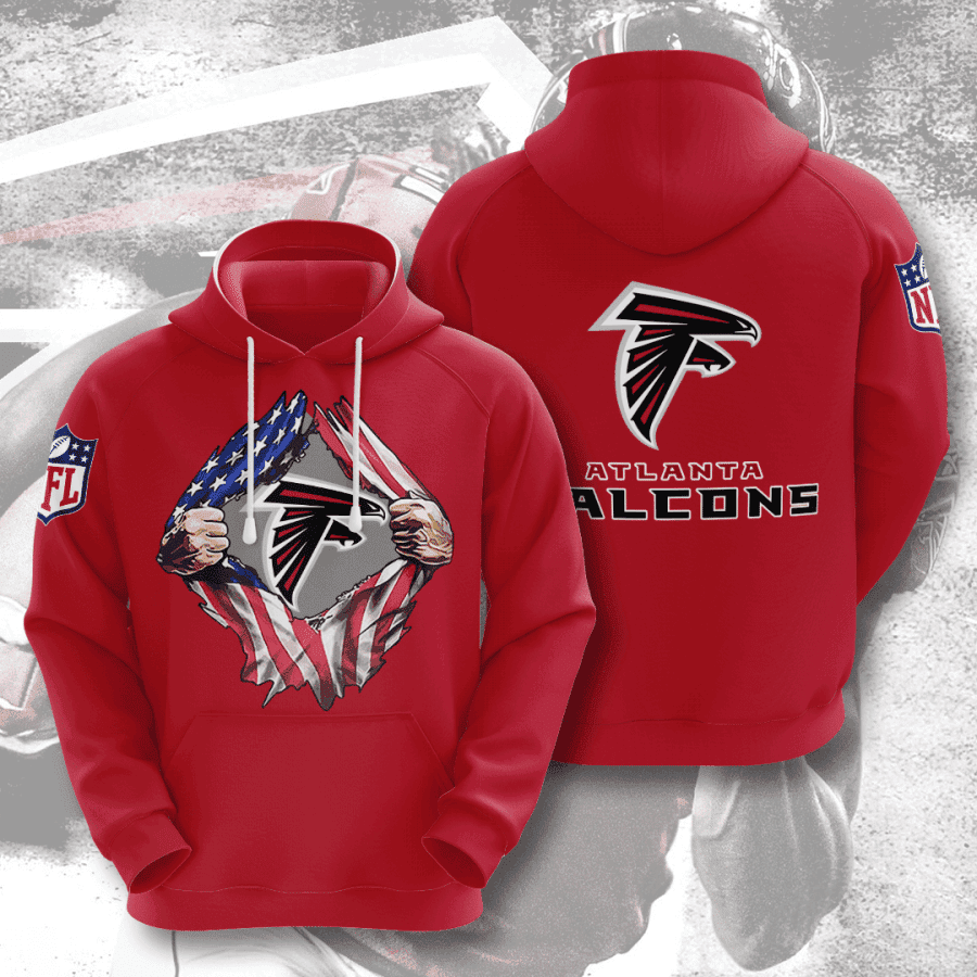 Atlanta Falcons 3D All Over Print Hoodie, Zip Hoodie