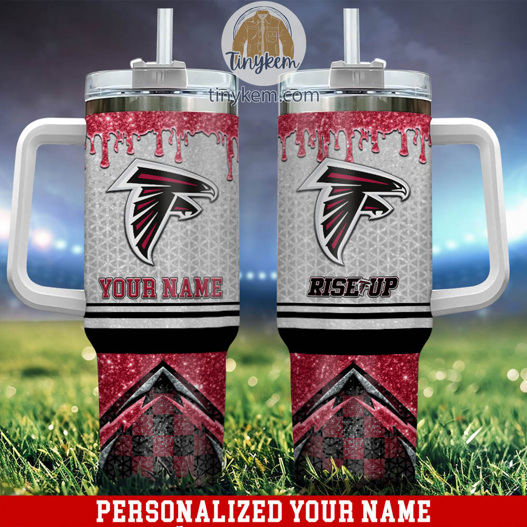Atlanta Falcons Glitter NFL Custom Stanley Cup 40 oz 30 oz Tumbler With HandleTVC2301221