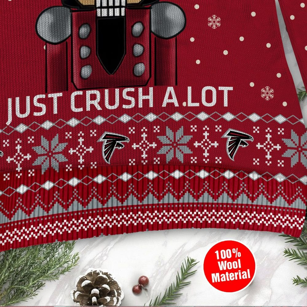 Atlanta Falcons I Am Not A Player I Just Crush Alot Ugly Christmas Sweater Adult 3D Funny Matching for family - Image 4