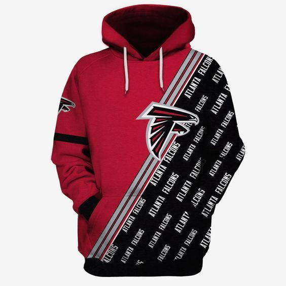 Atlanta Falcons Ncaa Football Many Logo 3D All Over Print Hoodie, Zip Hoodie