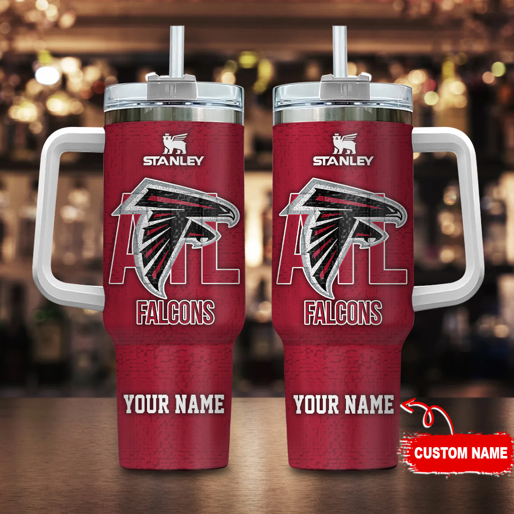 Atlanta Falcons NFL 3D Logo Custom Stanley Cup 40 oz 30 oz Tumbler With HandleTVC2301107