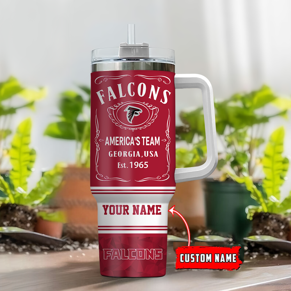 Atlanta Falcons NFL Custom Stanley Cup 40 oz 30 oz Tumbler With HandleTVC2301119 - Image 2