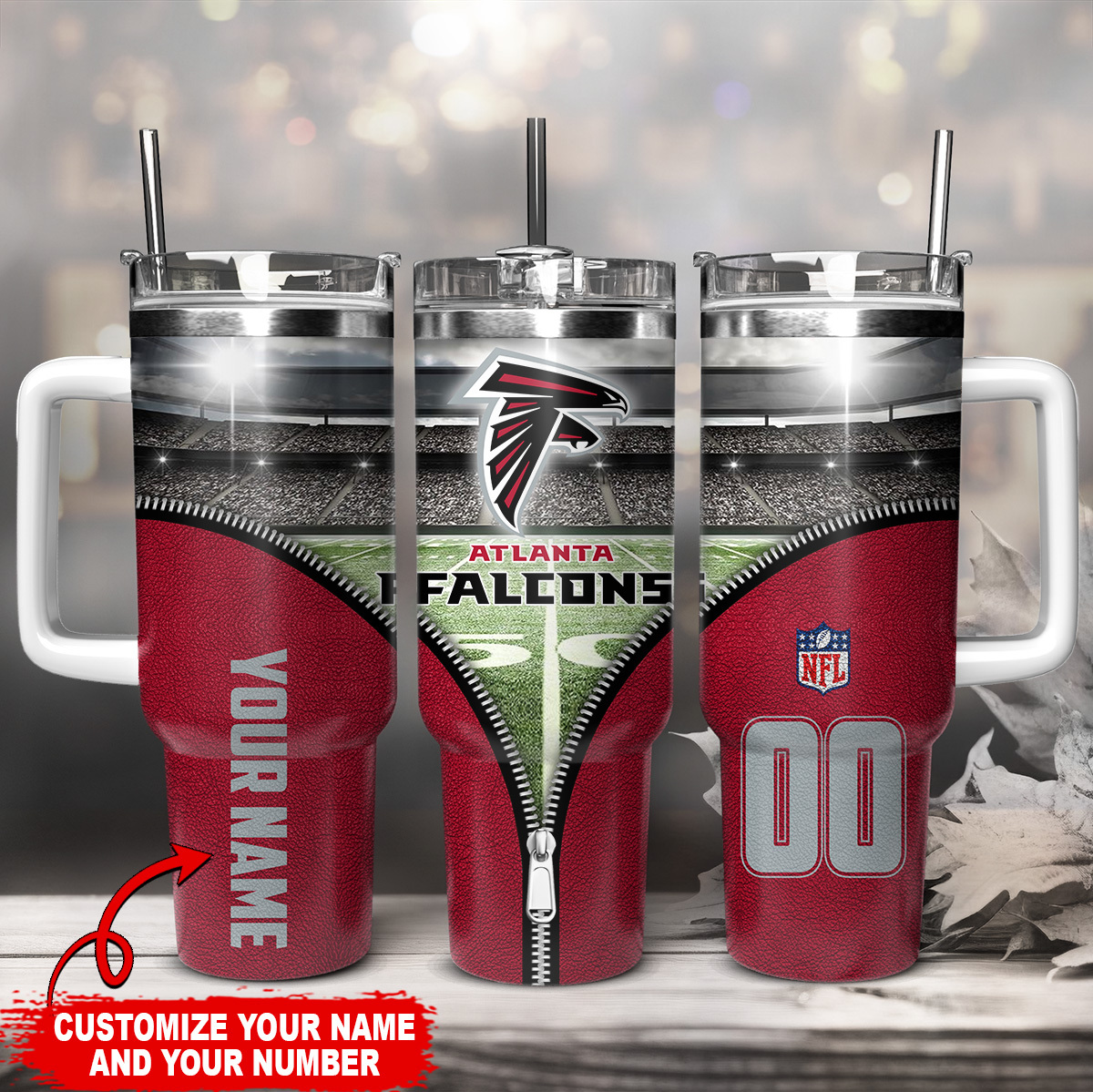 Atlanta Falcons NFL Custom Stanley Cup 40 oz 30 oz Tumbler With HandleTVC230139