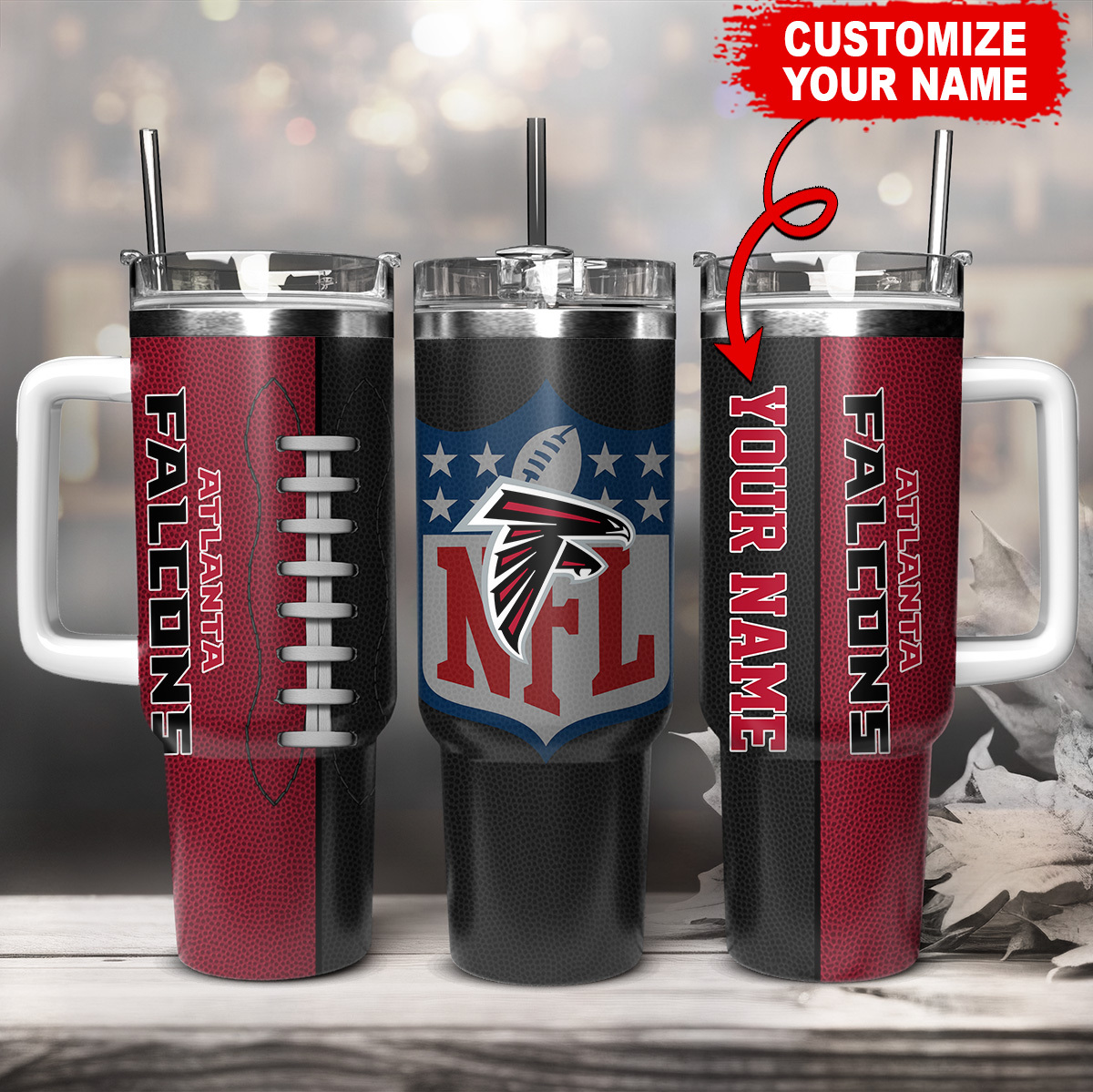 Atlanta Falcons NFL Custom Stanley Cup 40 oz 30 oz Tumbler With HandleTVC230141