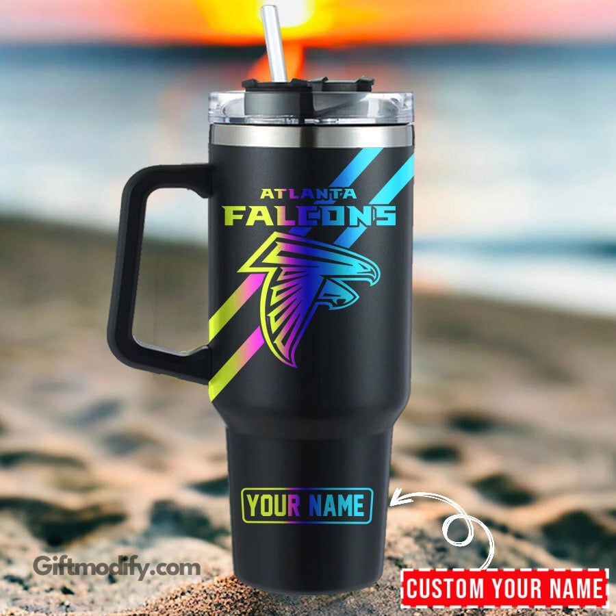 Atlanta Falcons NFL Hologram Logo Custom Stanley Cup 40 oz 30 oz Tumbler With HandleTVC2301183