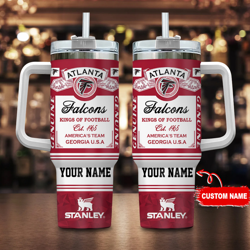 Atlanta Falcons NFL Kings Of Football Custom Stanley Cup 40 oz 30 oz Tumbler With HandleTVC230183