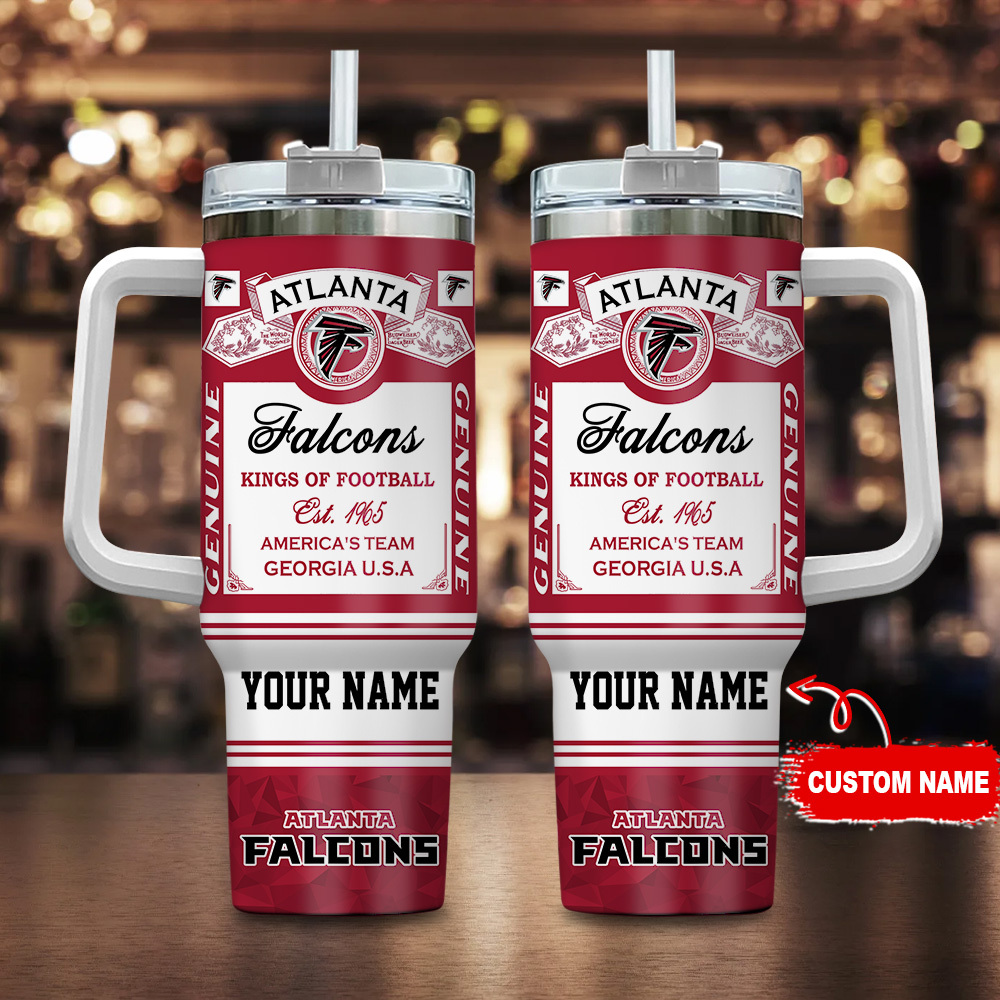 Atlanta Falcons NFL Kings of Football Custom Stanley Cup 40 oz 30 oz Tumbler With HandleTVC230185