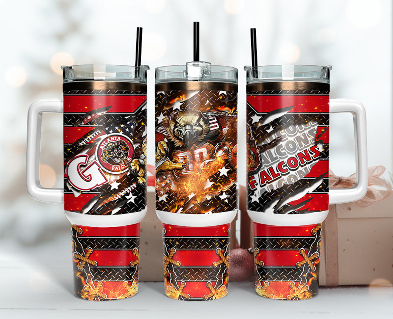 Atlanta Falcons NFL Mascot Custom Stanley Cup 40 oz 30 oz Tumbler With HandleTVC2301147
