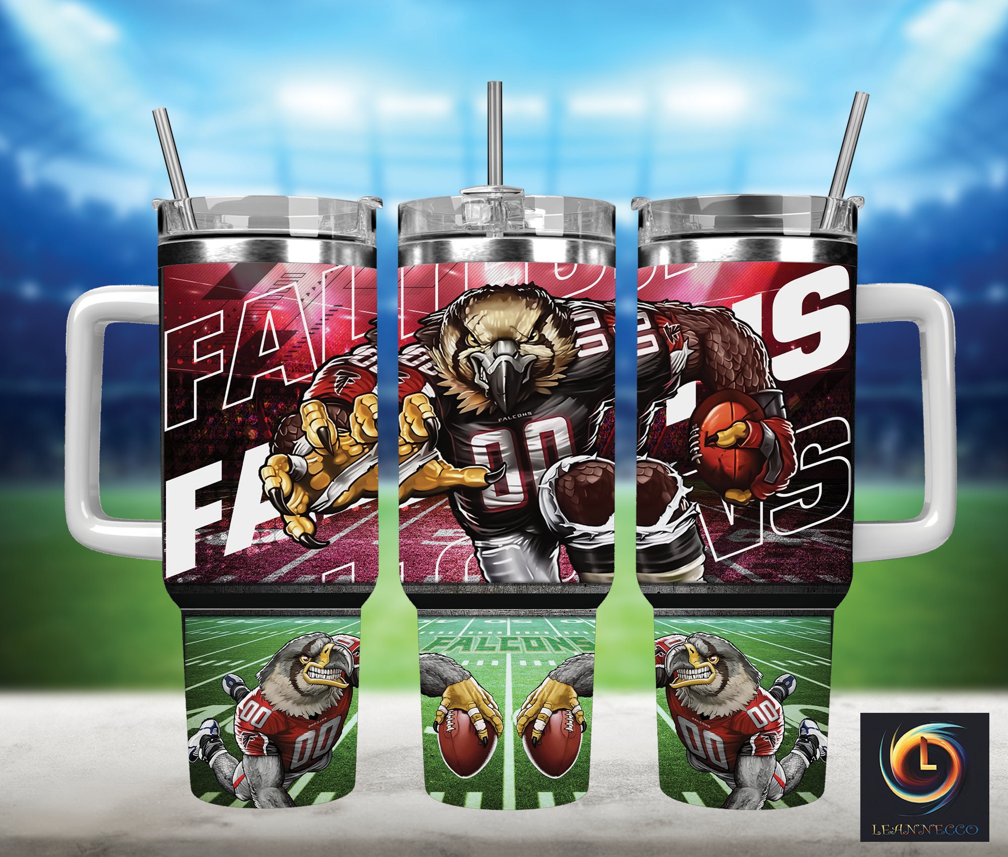 Atlanta Falcons NFL Mascot Custom Stanley Cup 40 oz 30 oz Tumbler With HandleTVC2301990
