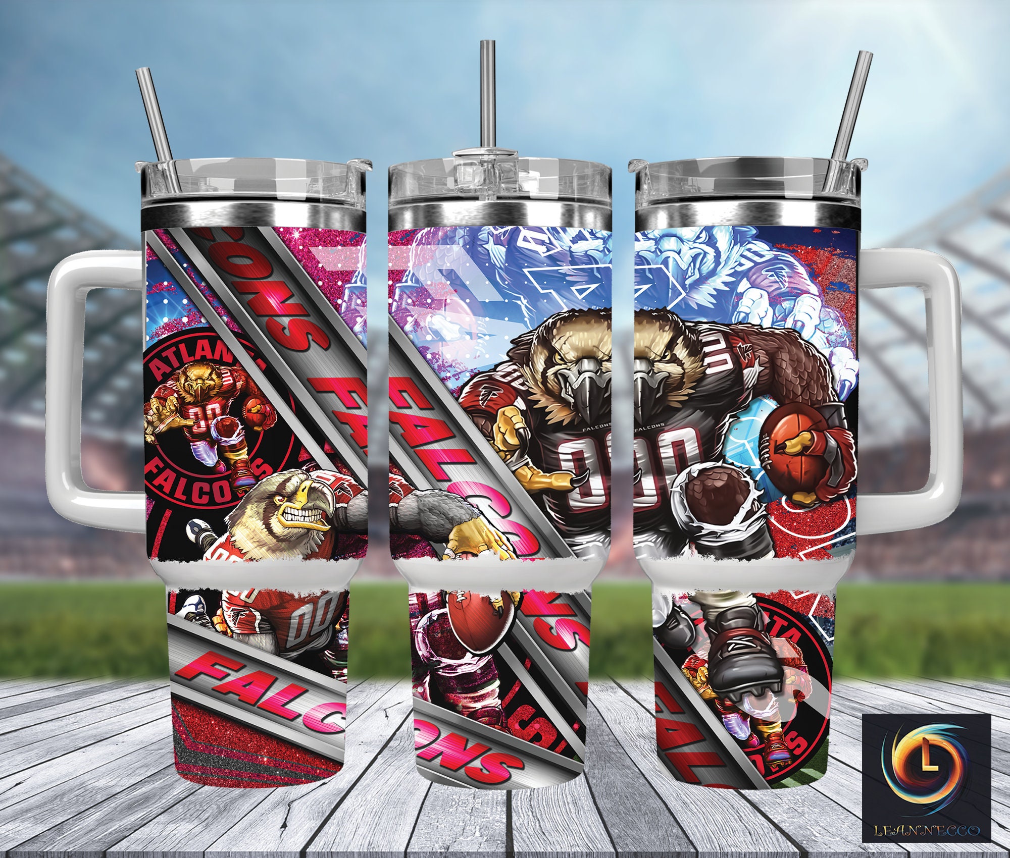 Atlanta Falcons NFL Mascot Custom Stanley Cup 40 oz 30 oz Tumbler With HandleTVC2301991