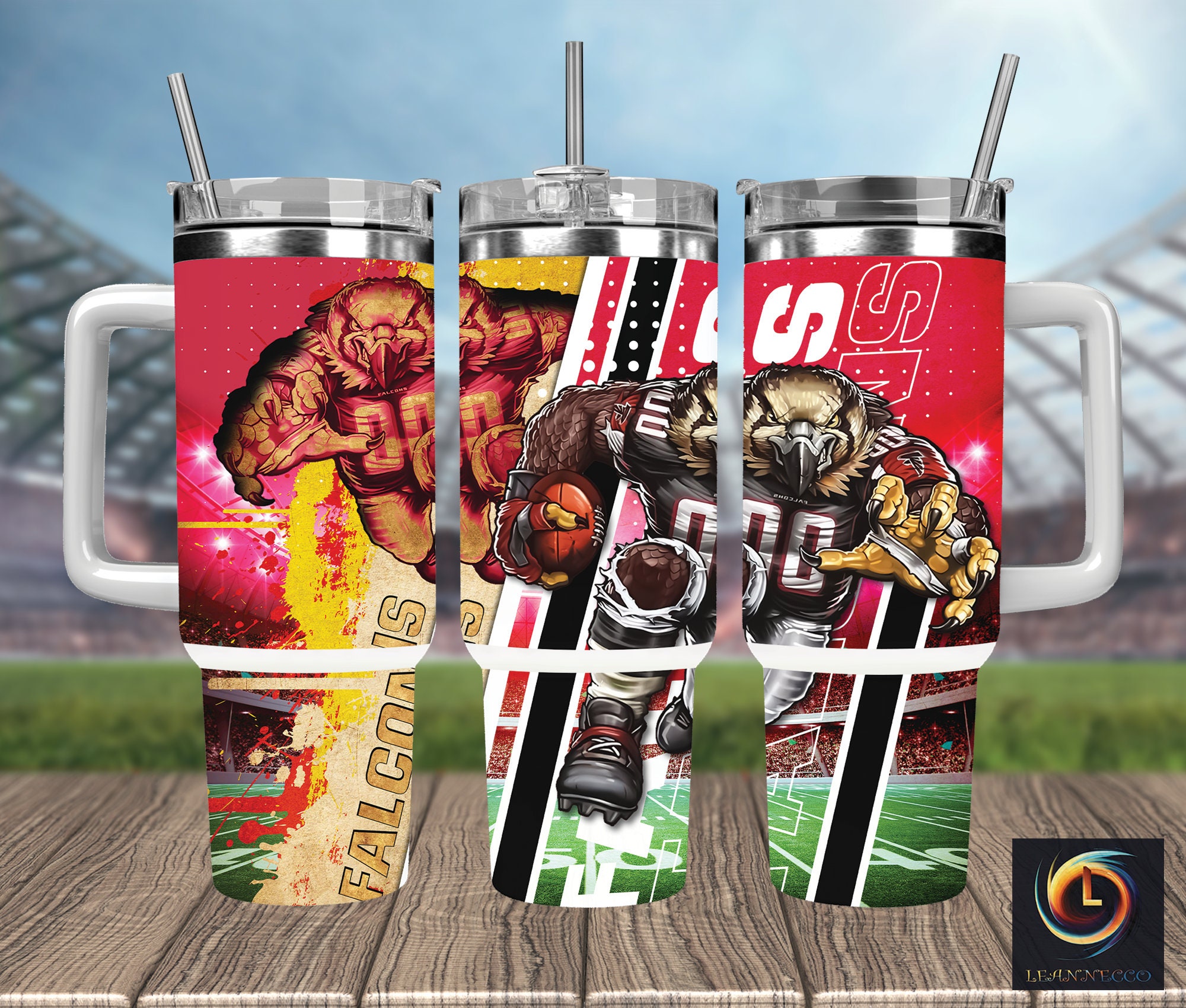Atlanta Falcons NFL Mascot Custom Stanley Cup 40 oz 30 oz Tumbler With HandleTVC2301994