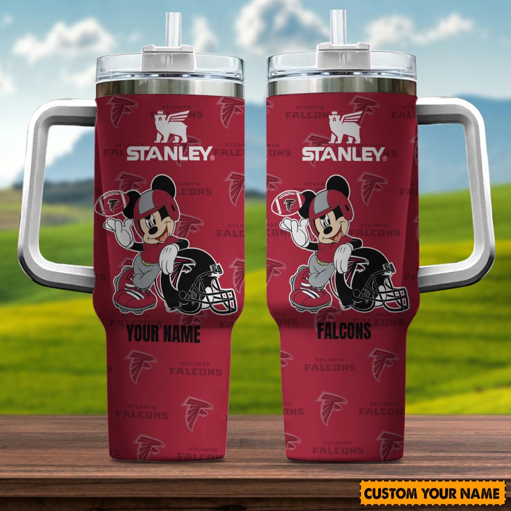 Atlanta Falcons NFL Mickey Mouse Custom Stanley Cup 40 oz 30 oz Tumbler With HandleTVC230138