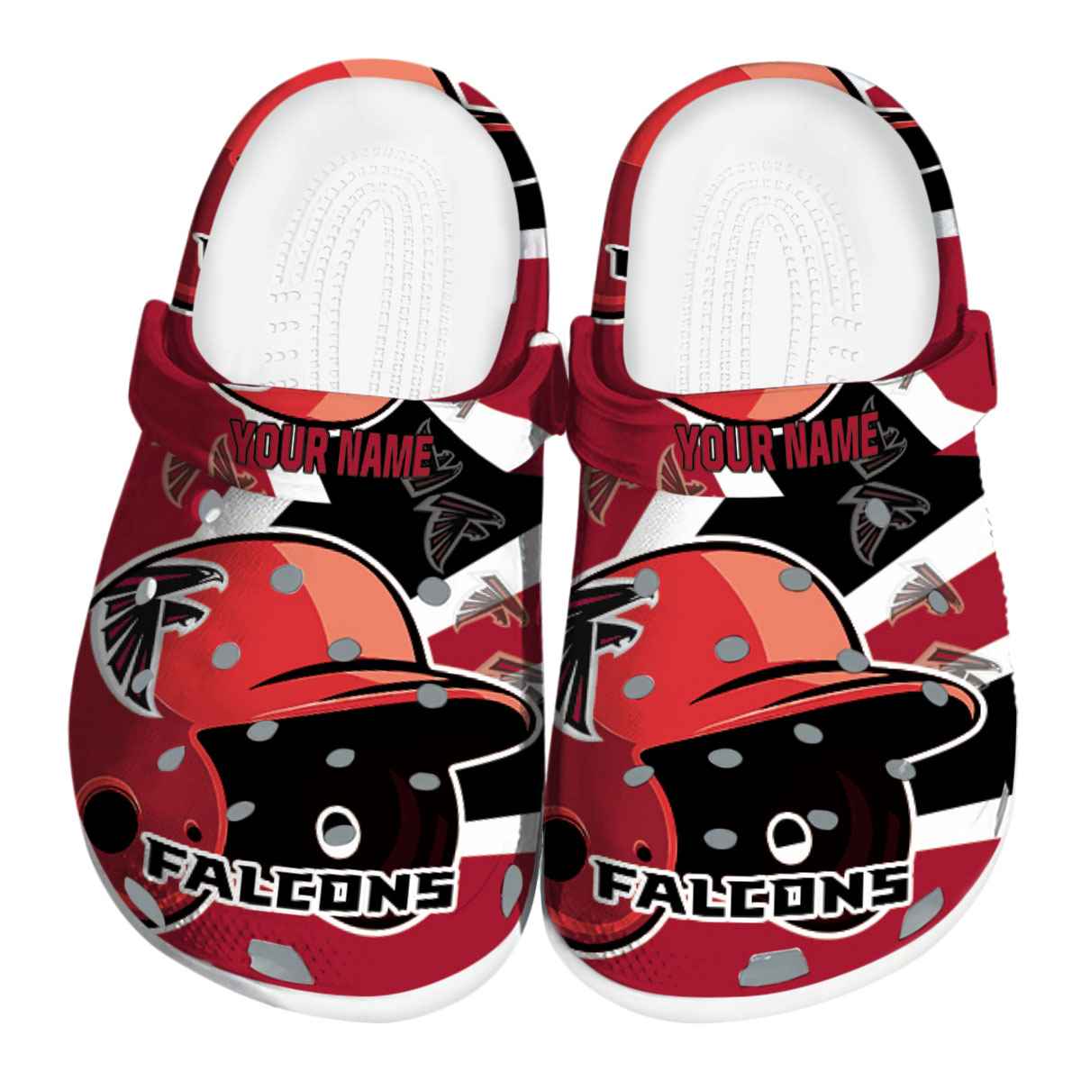 Atlanta Falcons NFL Sport Crocs Crocband Clogs Shoes Comfortable For Men Women and Kids