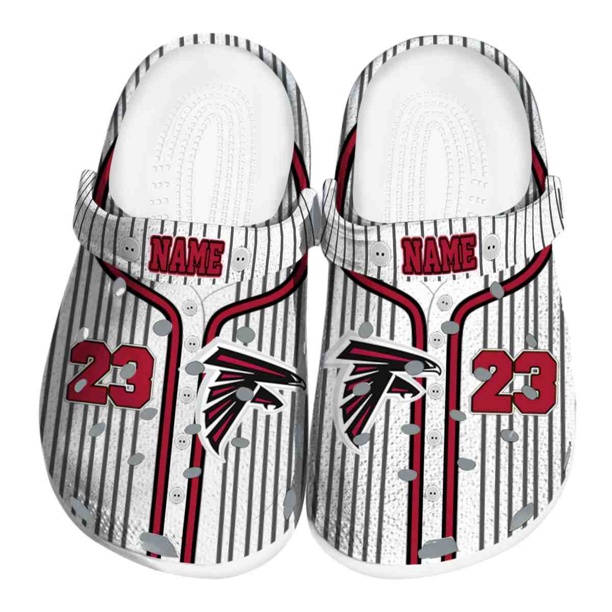 Atlanta Falcons NFL Sport Crocs Crocband Clogs Shoes Comfortable For Men Women and Kids