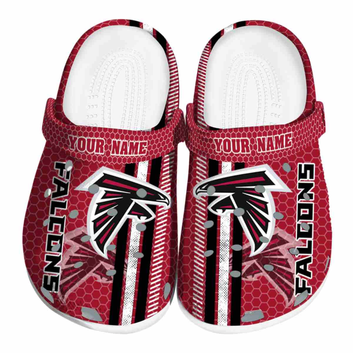 Atlanta Falcons NFL Sport Crocs Crocband Clogs Shoes Comfortable For Men Women and Kids