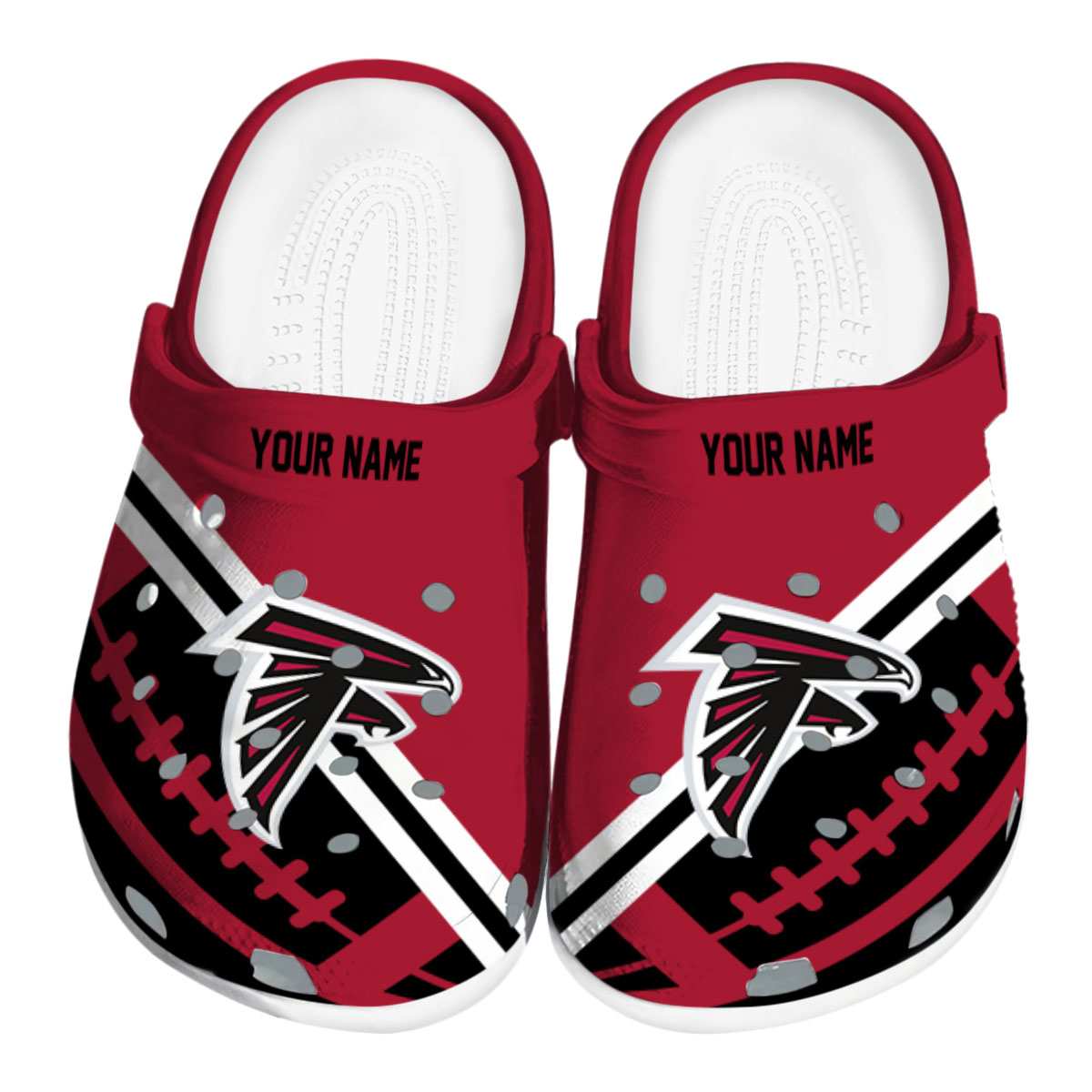 Atlanta Falcons NFL Sport Crocs Crocband Clogs Shoes Comfortable For Men Women and Kids