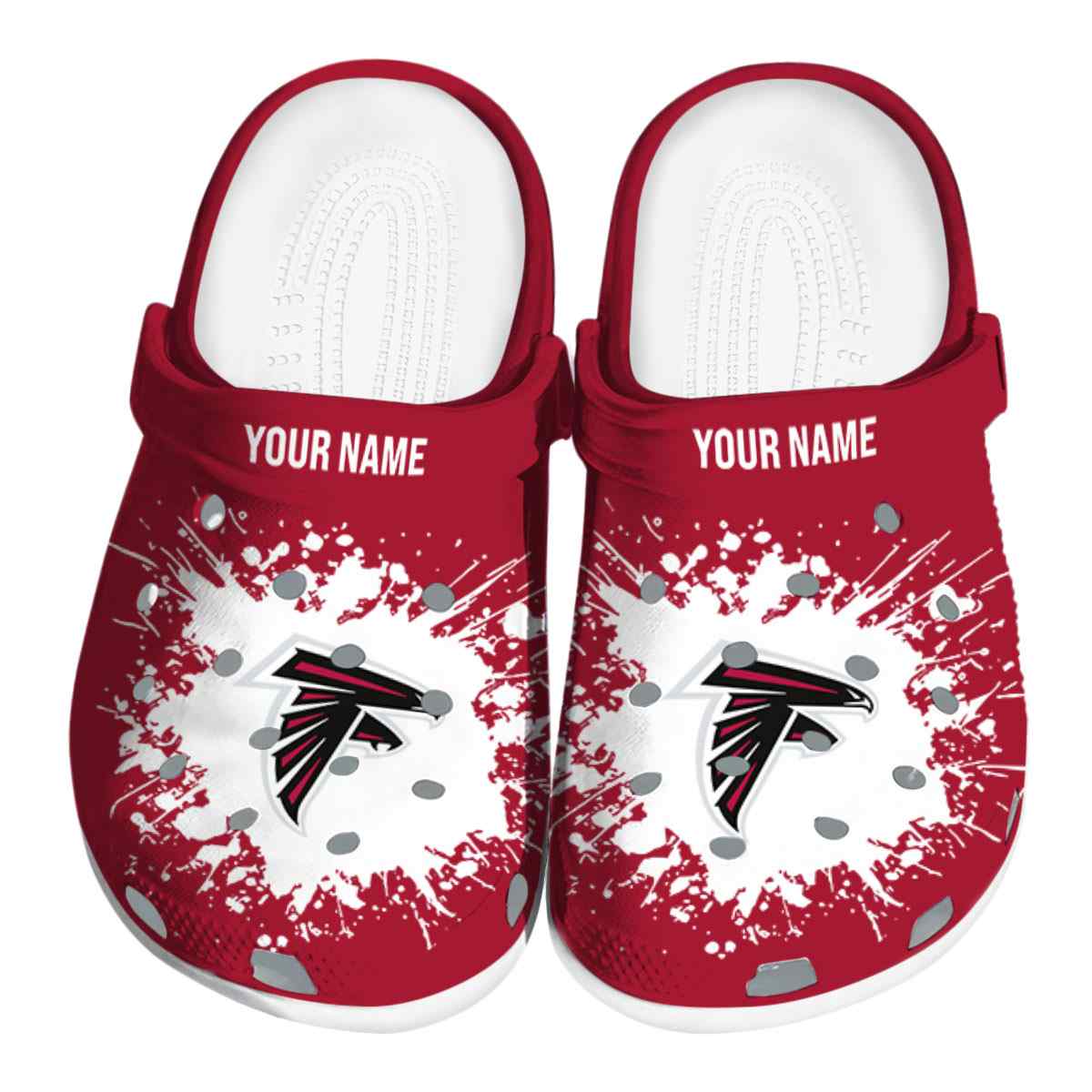 Atlanta Falcons NFL Sport Crocs Crocband Clogs Shoes Comfortable For Men Women and Kids