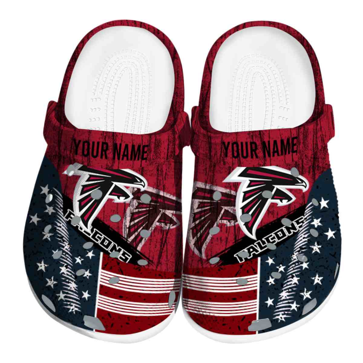 Atlanta Falcons NFL Sport Crocs Crocband Clogs Shoes Comfortable For Men Women and Kids