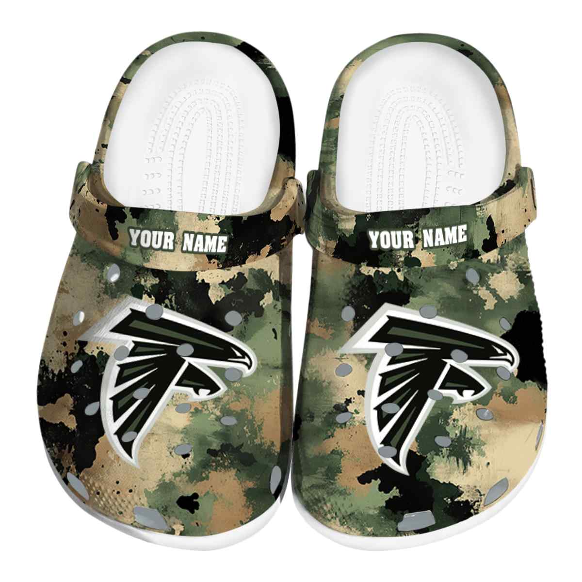 Atlanta Falcons NFL Sport Crocs Crocband Clogs Shoes Comfortable For Men Women and Kids