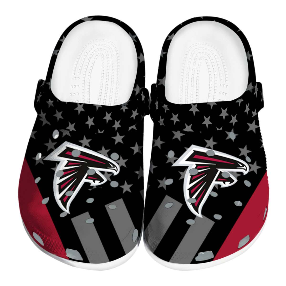 Atlanta Falcons NFL Sport Crocs Crocband Clogs Shoes Comfortable For Men Women and Kids