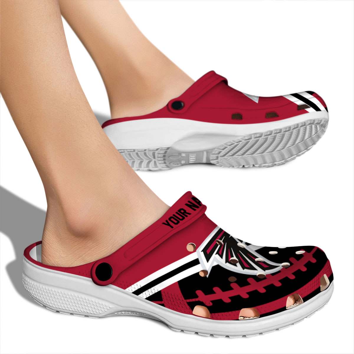 Atlanta Falcons NFL Sport Crocs Crocband Clogs Shoes Comfortable For Men Women and Kids - Image 2