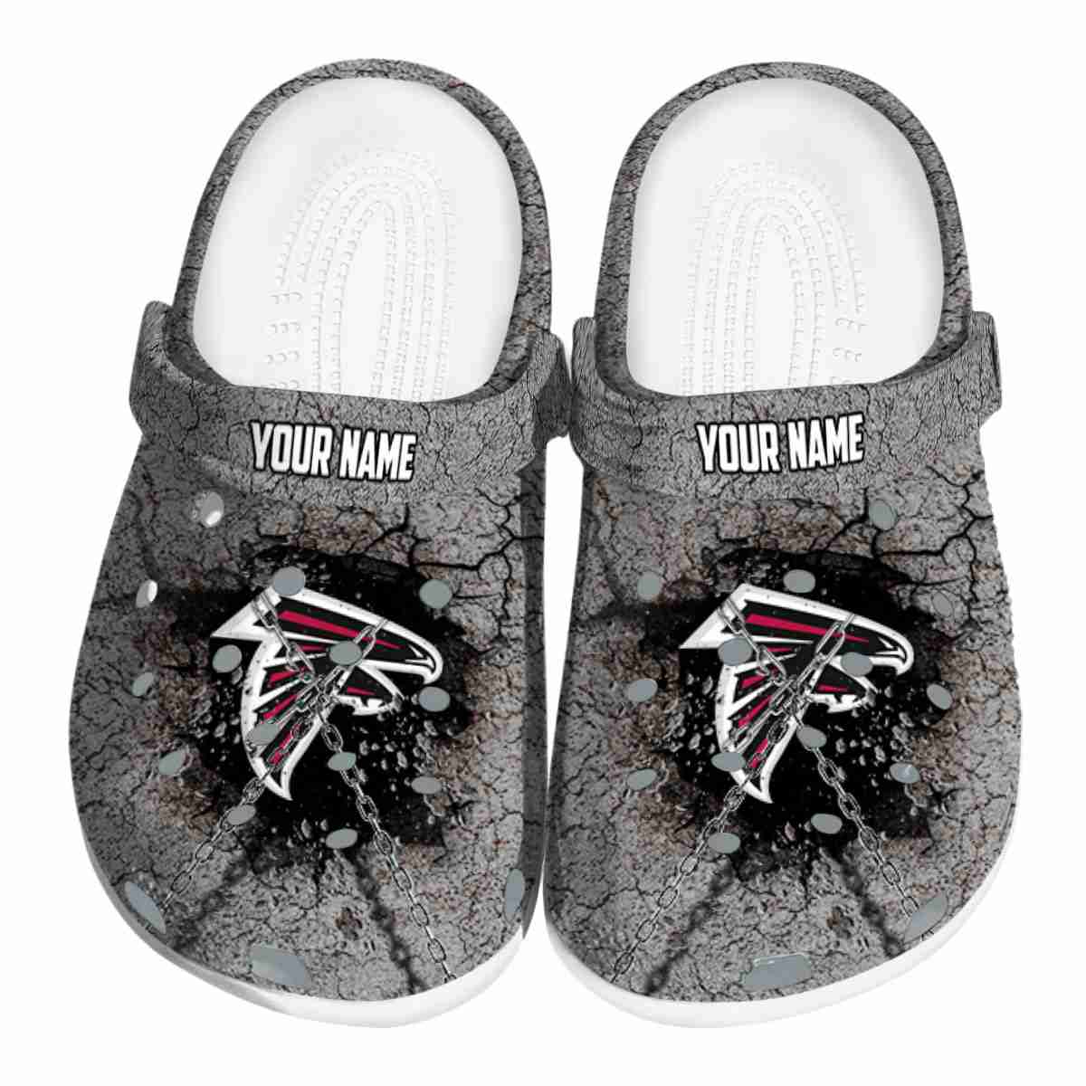 Atlanta Falcons NFL Sport Crocs Crocband Clogs Shoes Comfortable For Men Women and Kids