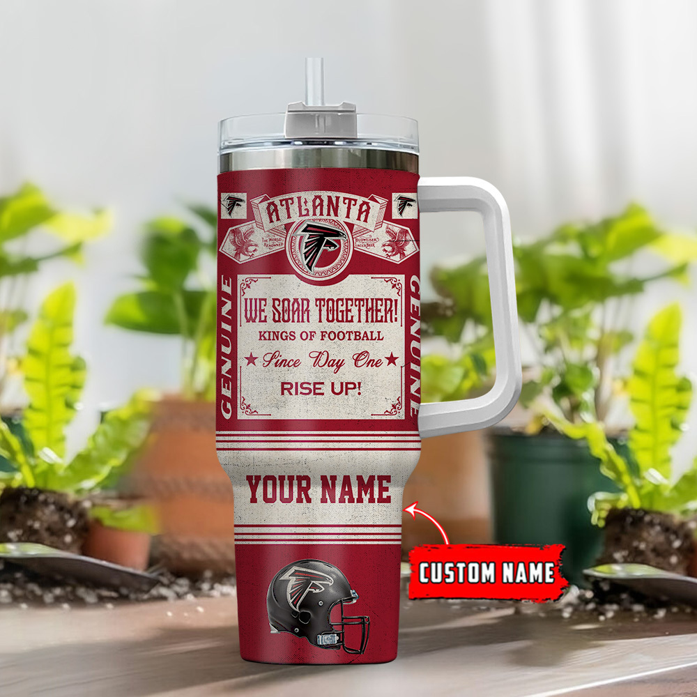 Atlanta Falcons NFL Vintage Kings Of Football Custom Stanley Cup 40 oz 30 oz Tumbler With HandleTVC2301107 - Image 2