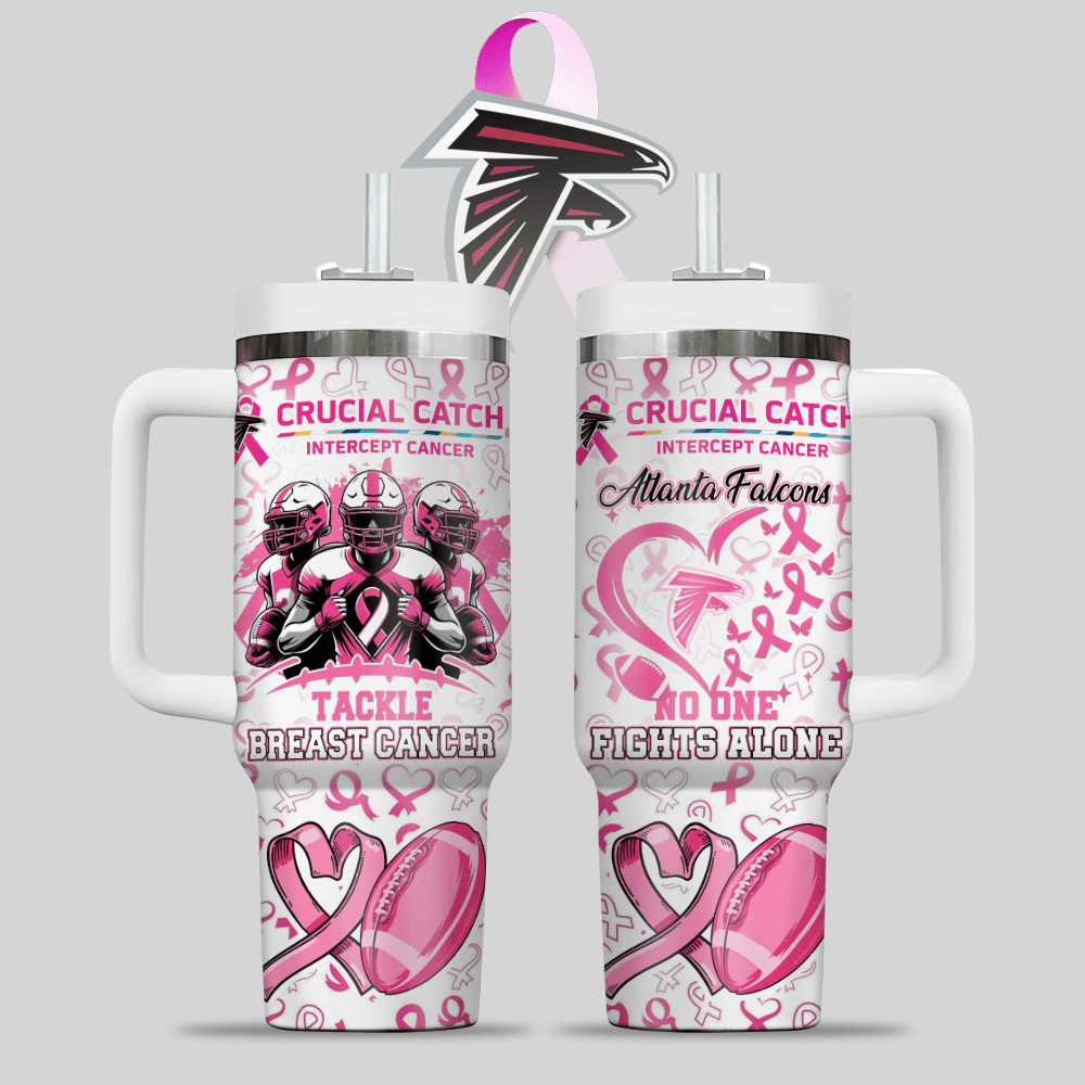 Atlanta Falcons NFL x Breast Cancer Awareness Custom Stanley Cup 40 oz 30 oz Tumbler With HandleTVC2301124