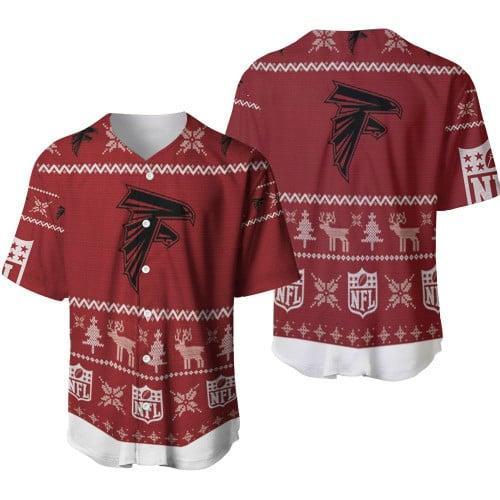 Atlanta Falcons NLF Ugly Sweatshirt Christmas D Baseball Jersey