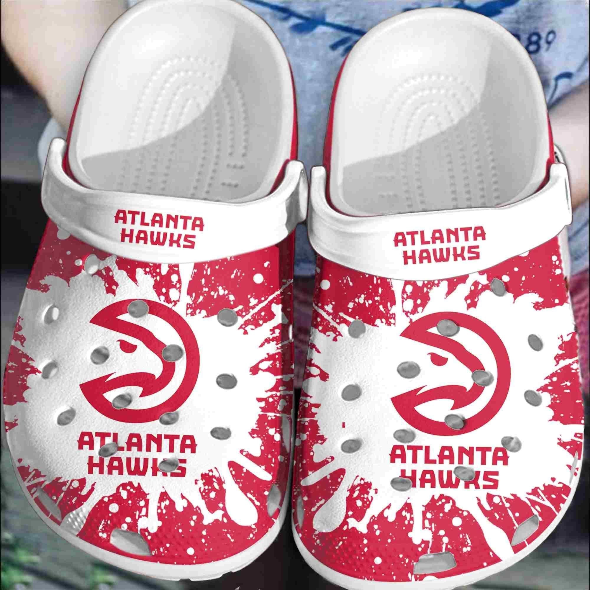 Atlanta Hawks Basketball Club Crocs Clogs Crocband Shoes Comfortable For Men Women