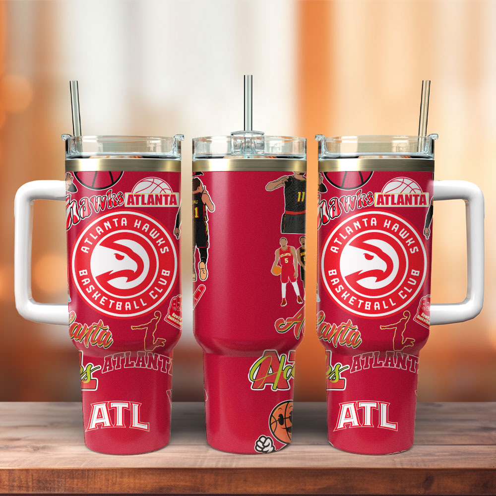 Atlanta Hawks Basketball NBA Sport Custom Stanley Cup 40 oz 30 oz Tumbler With HandleTVC2301302