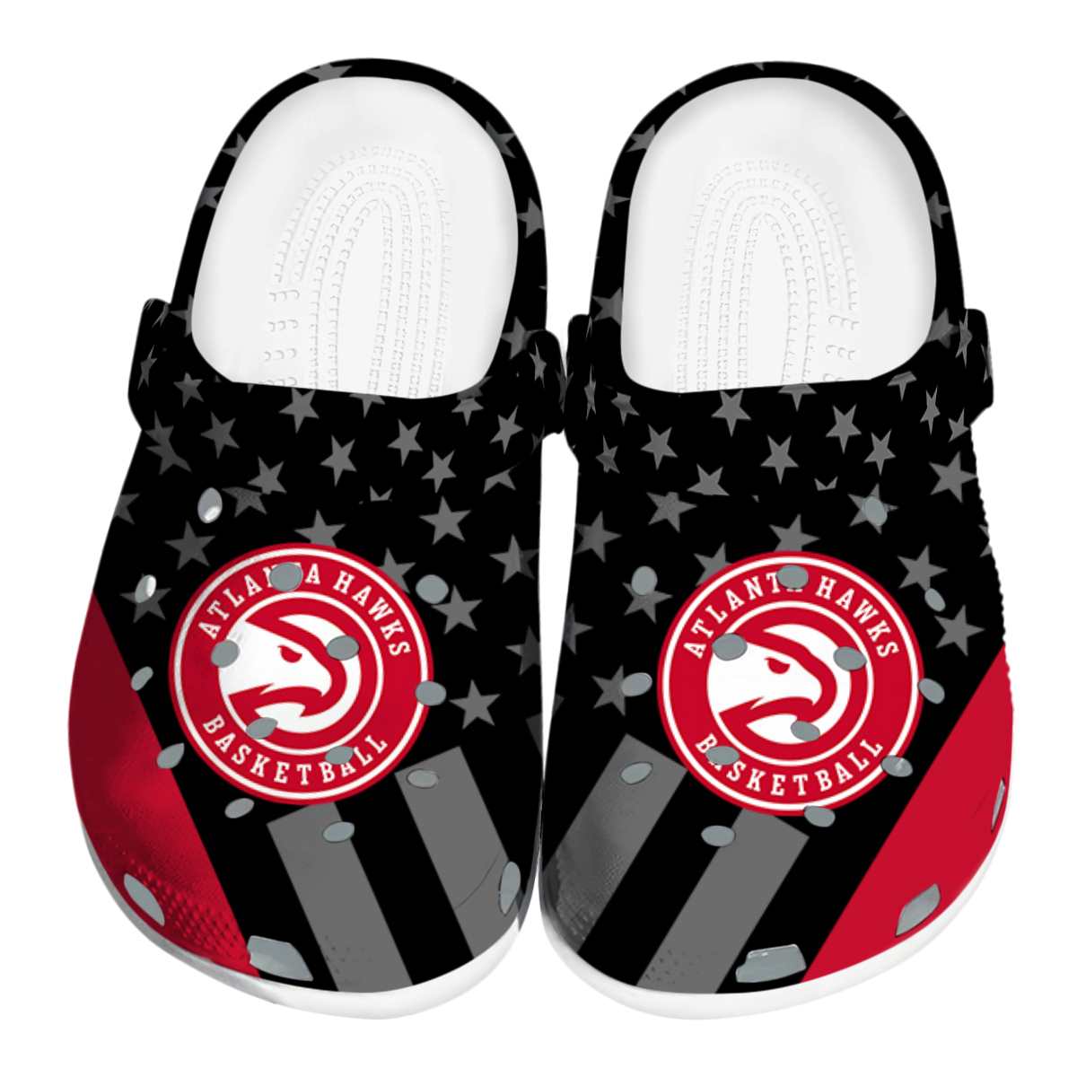 Atlanta Hawks NBA Sport Crocs Crocband Clogs Shoes Comfortable For Men Women and Kids